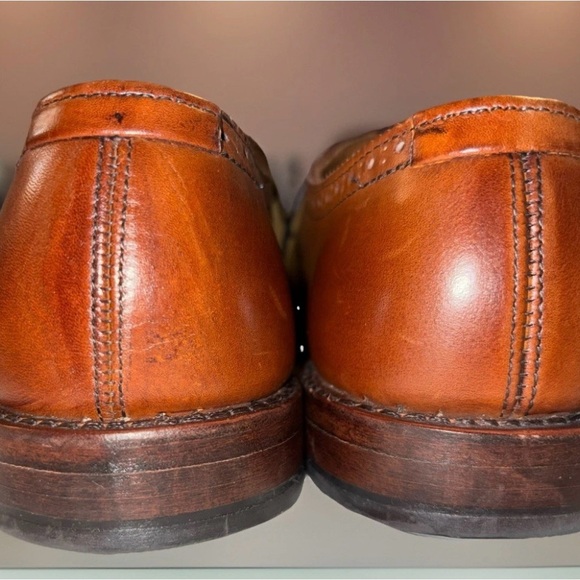 Allen Edmonds 7D Cornwallis Chestnut Brown Oxford Derby Leather Shoes - Picture 7 of 16